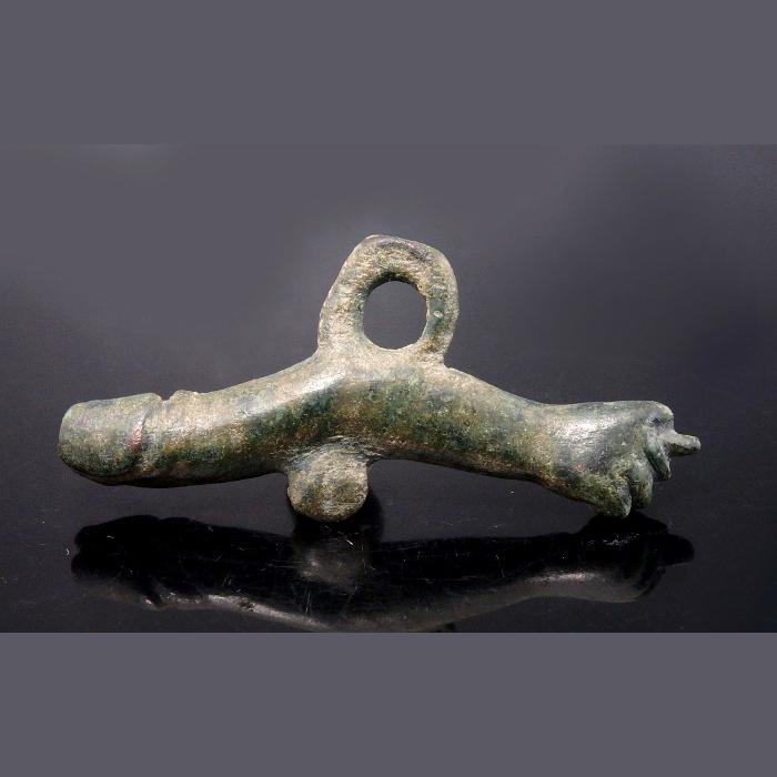 Roman Bronze Phallic Pendant – Den of Antiquity