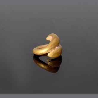 Small & Beautiful Greek Gold Hair Ring - Den of Antiquity