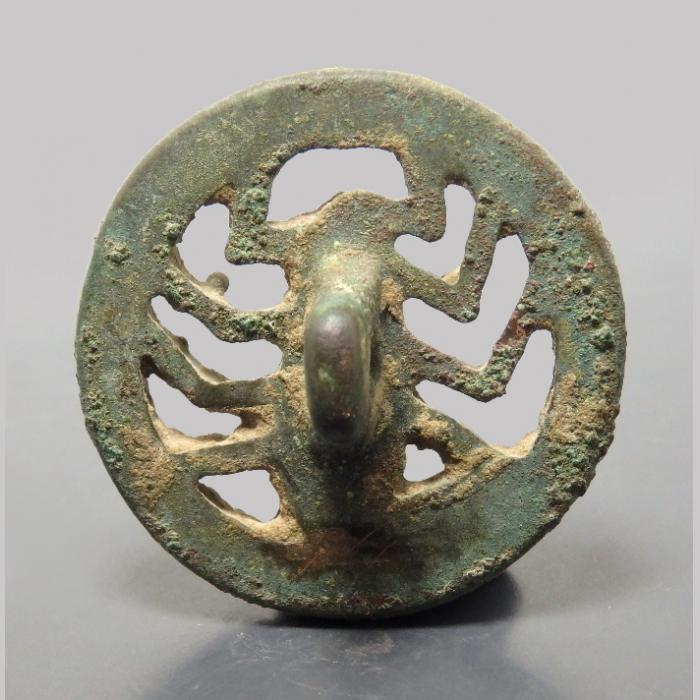 Bactrian Bronze Stamp Seal Depicting Scorpion - Den of Antiquity