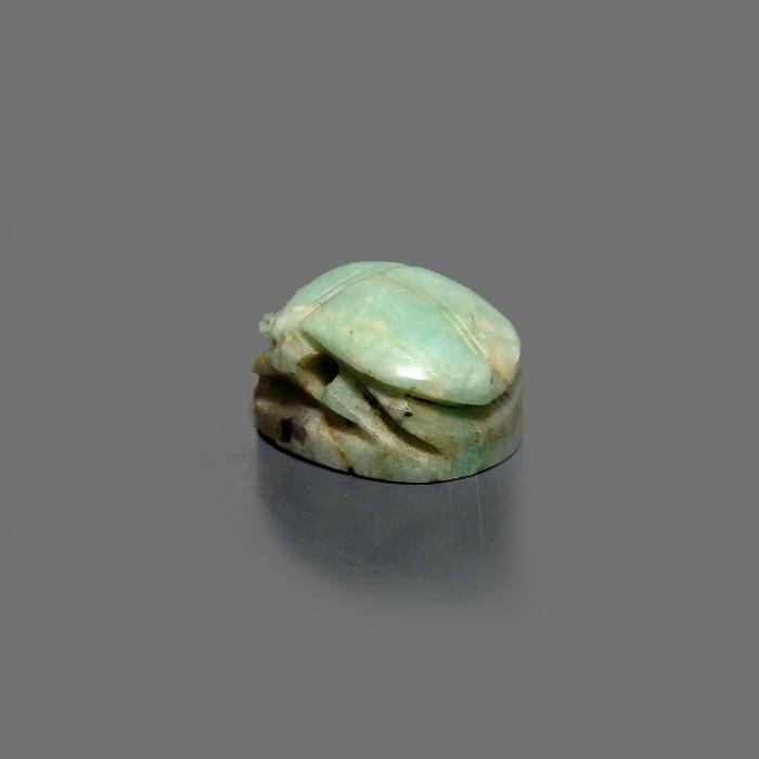 Egyptian Turquoise Feldspar Hardstone Scarab - Image 5