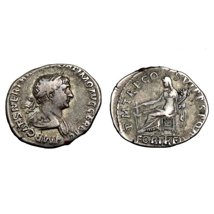 Trajan Ar Denarius