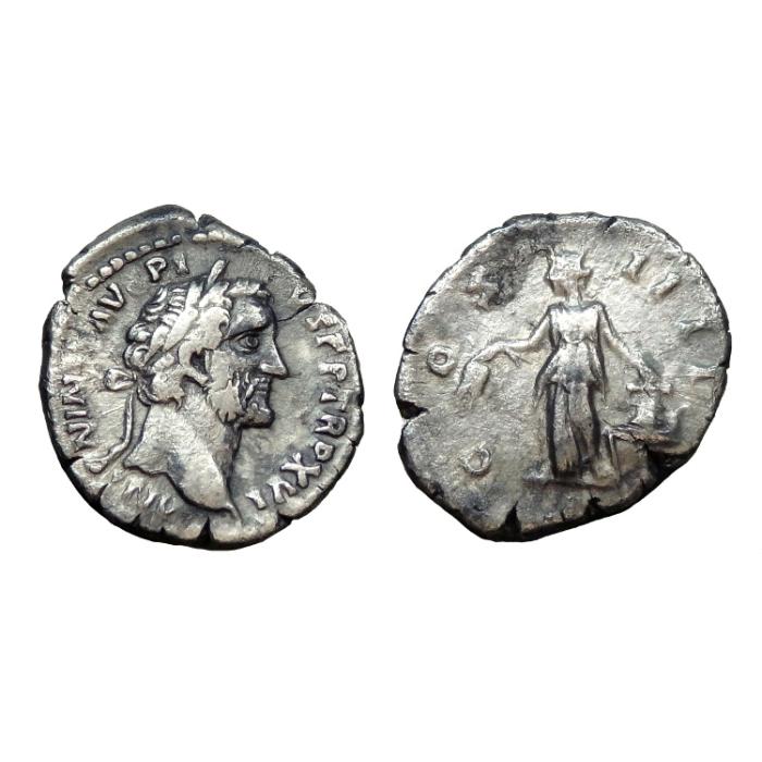 Antoninus Pius Ar Denarius