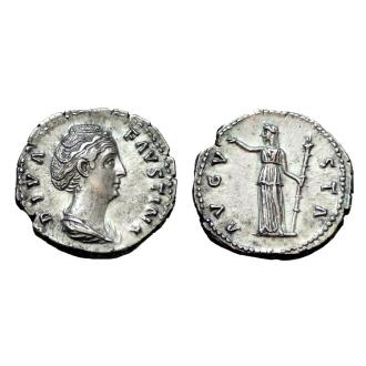 Diva Faustina Ar Denarius - Den Of Antiquity