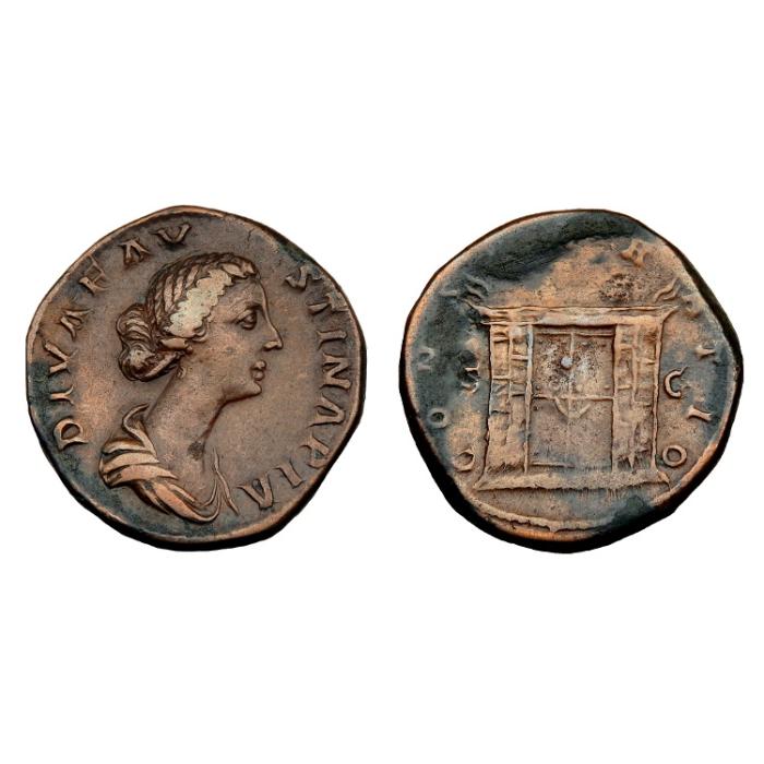 Diva Faustina Junior Ae Sestertius