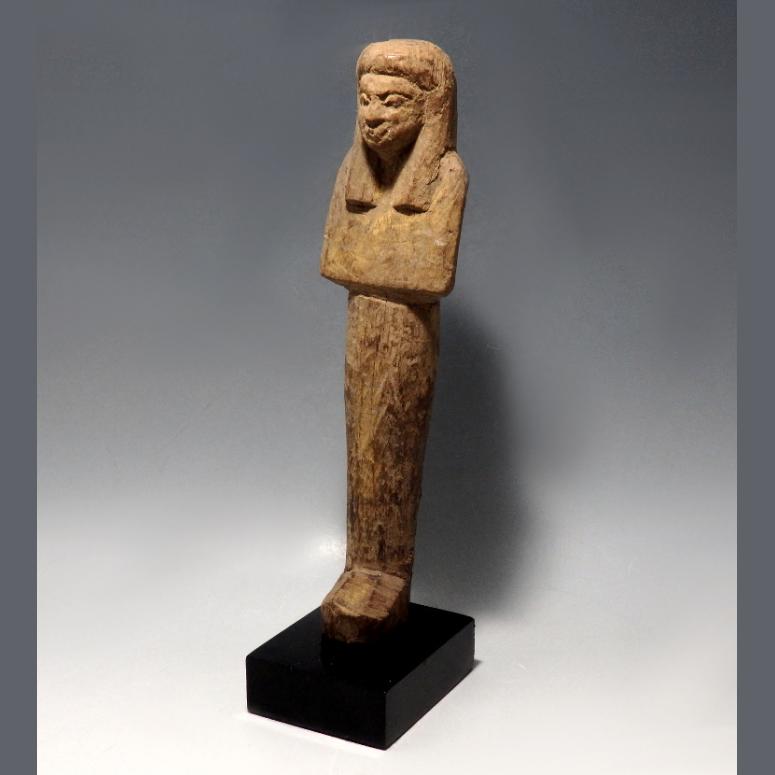 Egyptian Wooden Shabti - Image 3