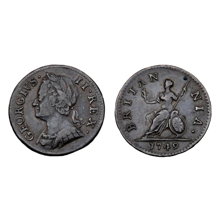 George II Ae Farthing