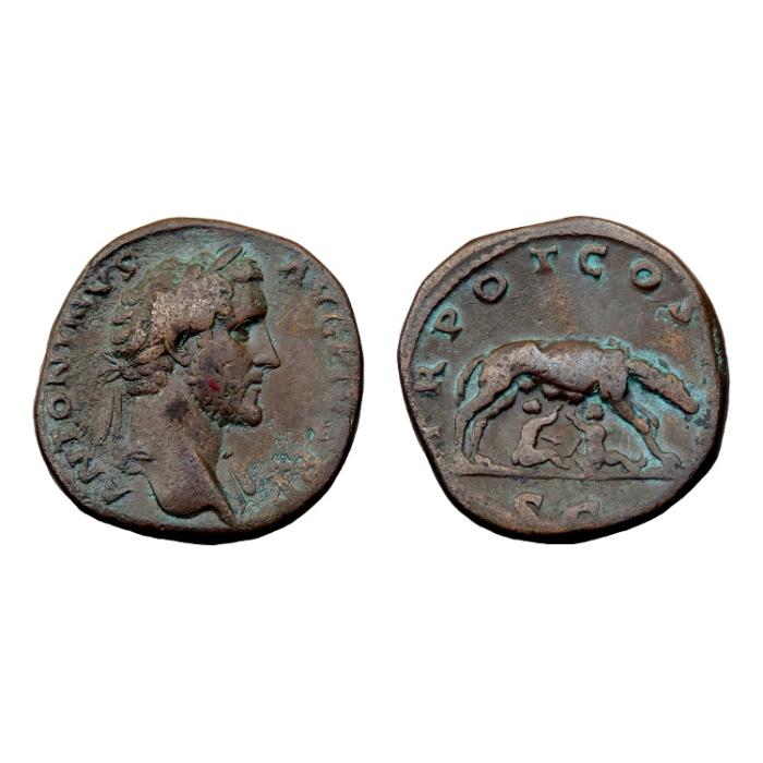 Antoninus Pius Ae Sestertius