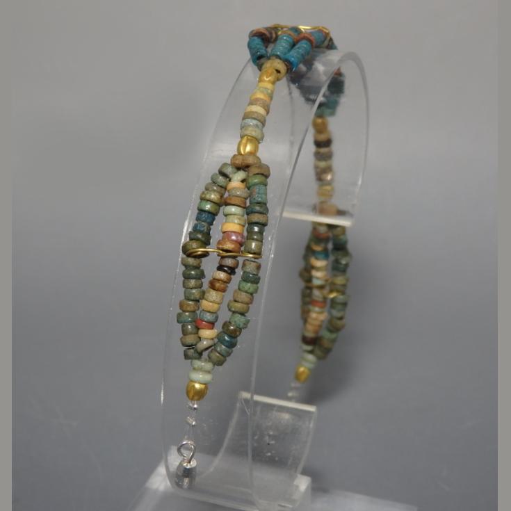 Egyptian Faience New Kingdom Beaded Bracelet - Image 4