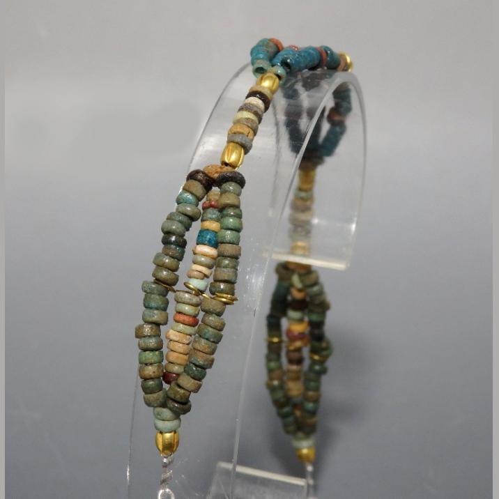 Egyptian Faience New Kingdom Beaded Bracelet - Image 5