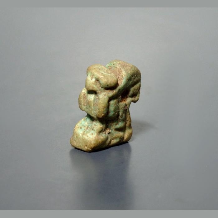 Egyptian Faience Falcon Amulet