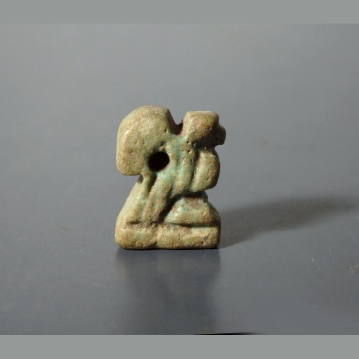 Egyptian Faience Falcon Amulet - Image 7