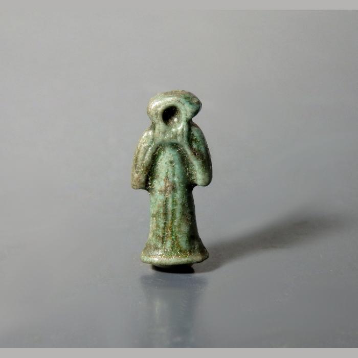 Egyptian Faience Green Glazed Amulet of Knot of Isis - Image 2