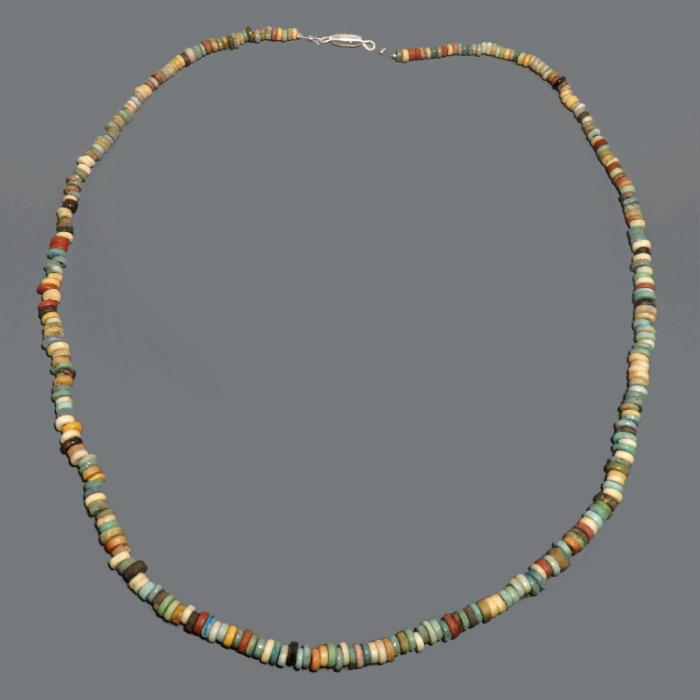 Egyptian New Kingdom Faience Bead Necklace