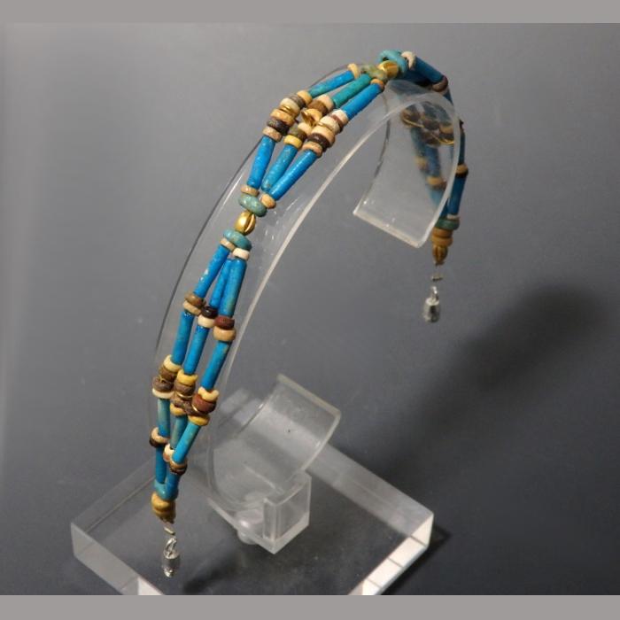 Egyptian Faience New Kingdom Beaded Bracelet - Image 2