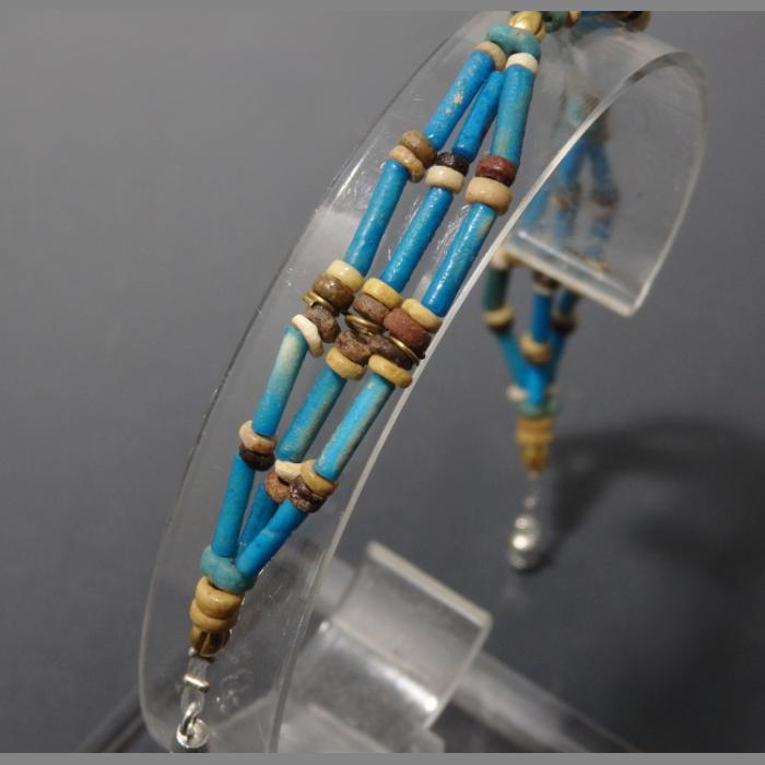 Egyptian Faience New Kingdom Beaded Bracelet - Image 4