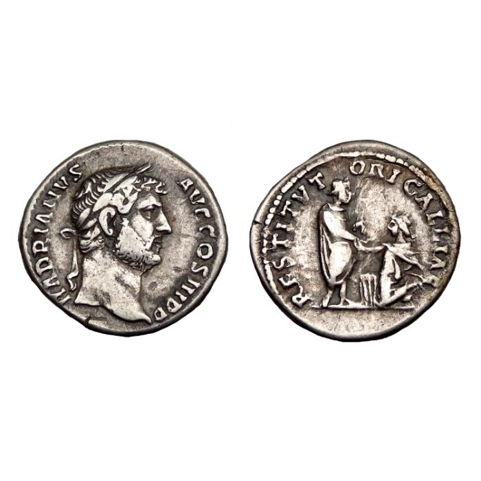 Hadrian Ar Denarius