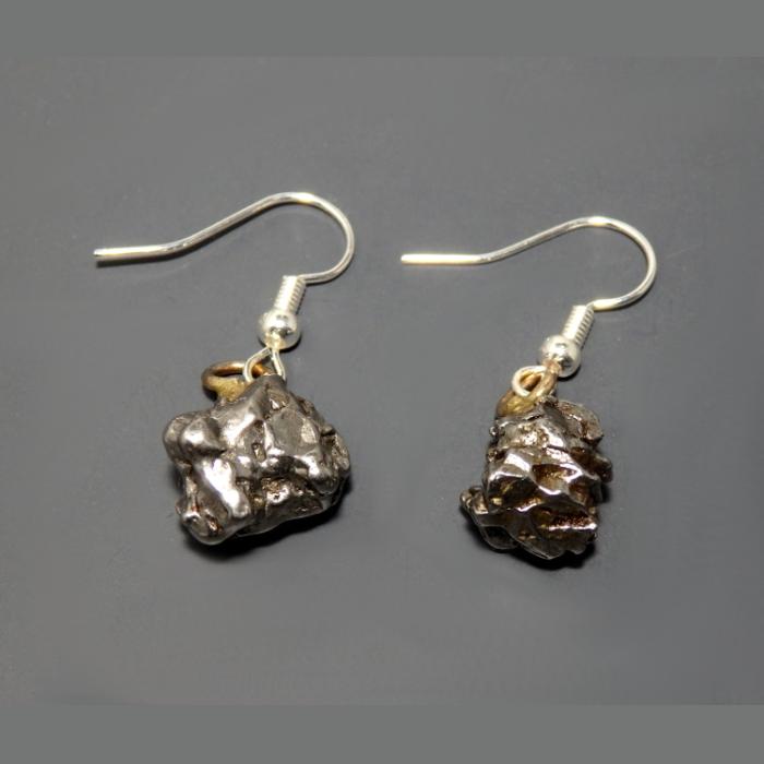 Campo Del Cielo Iron Meteorite Earrings - Image 4