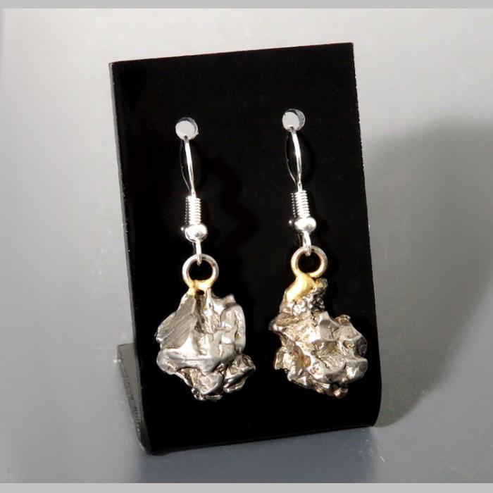 Campo Del Cielo Iron Meteorite Earrings - Image 2