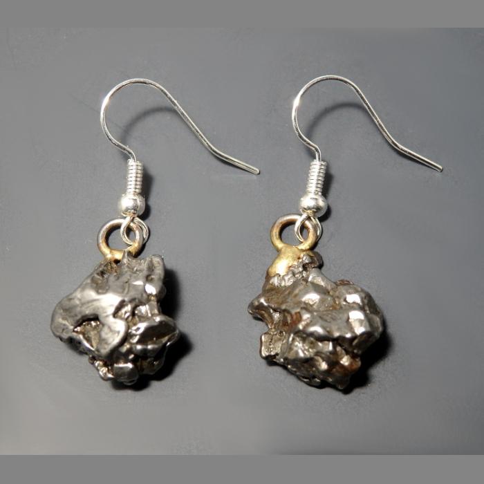 Campo Del Cielo Iron Meteorite Earrings - Image 3