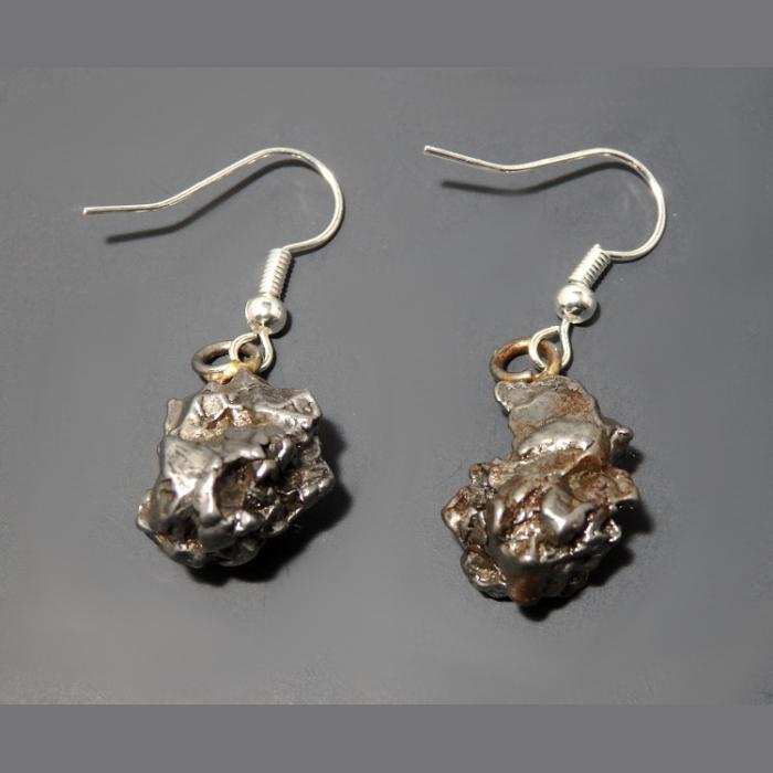 Campo Del Cielo Iron Meteorite Earrings - Image 4