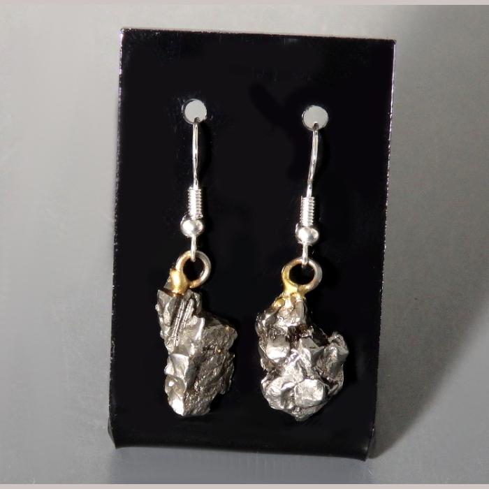 Campo Del Cielo Iron Meteorite Earrings