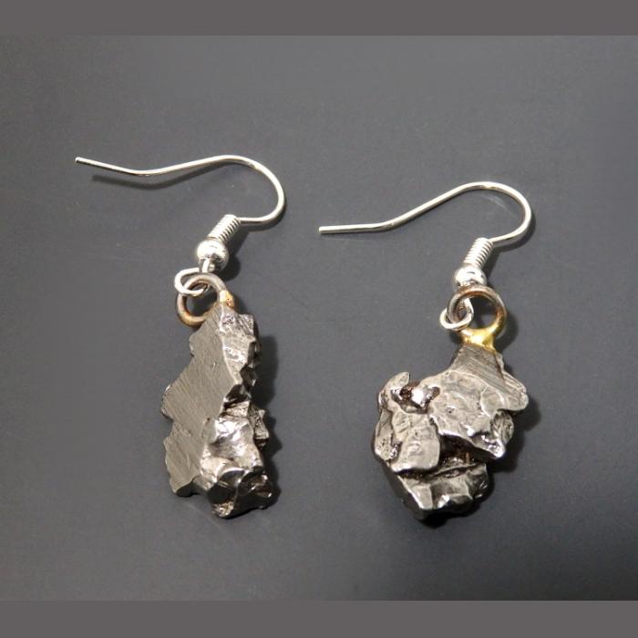 Campo Del Cielo Iron Meteorite Earrings - Image 3