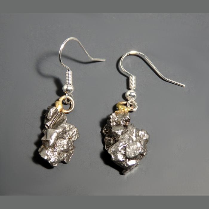 Campo Del Cielo Iron Meteorite Earrings - Image 4