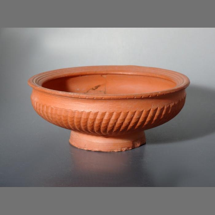 Roman Terracotta North African Decorated Redware Dish - Image 2