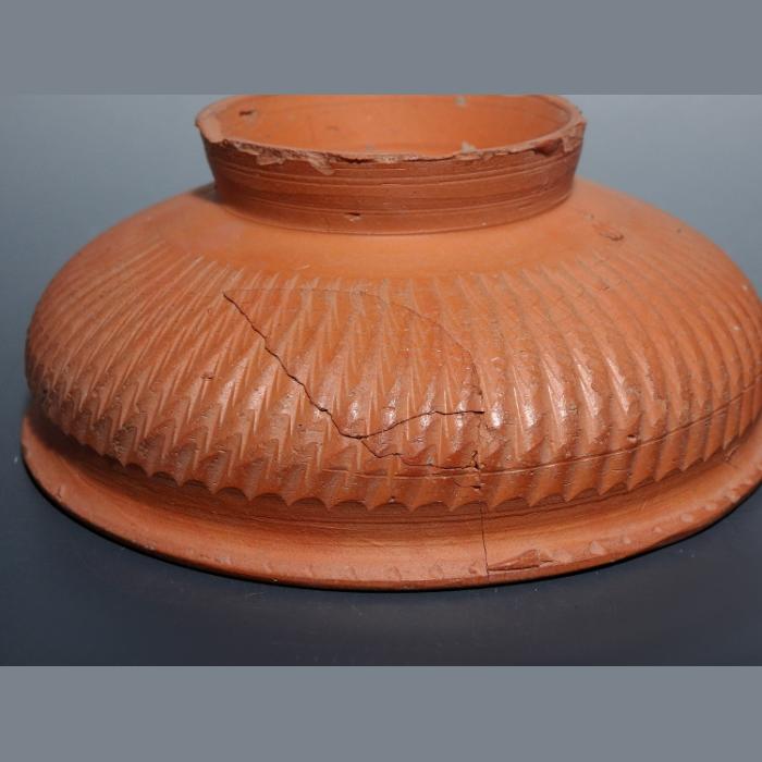 Roman Terracotta North African Decorated Redware Dish - Image 9