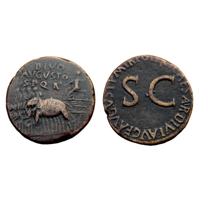 Divus Augustus Ae Sestertius